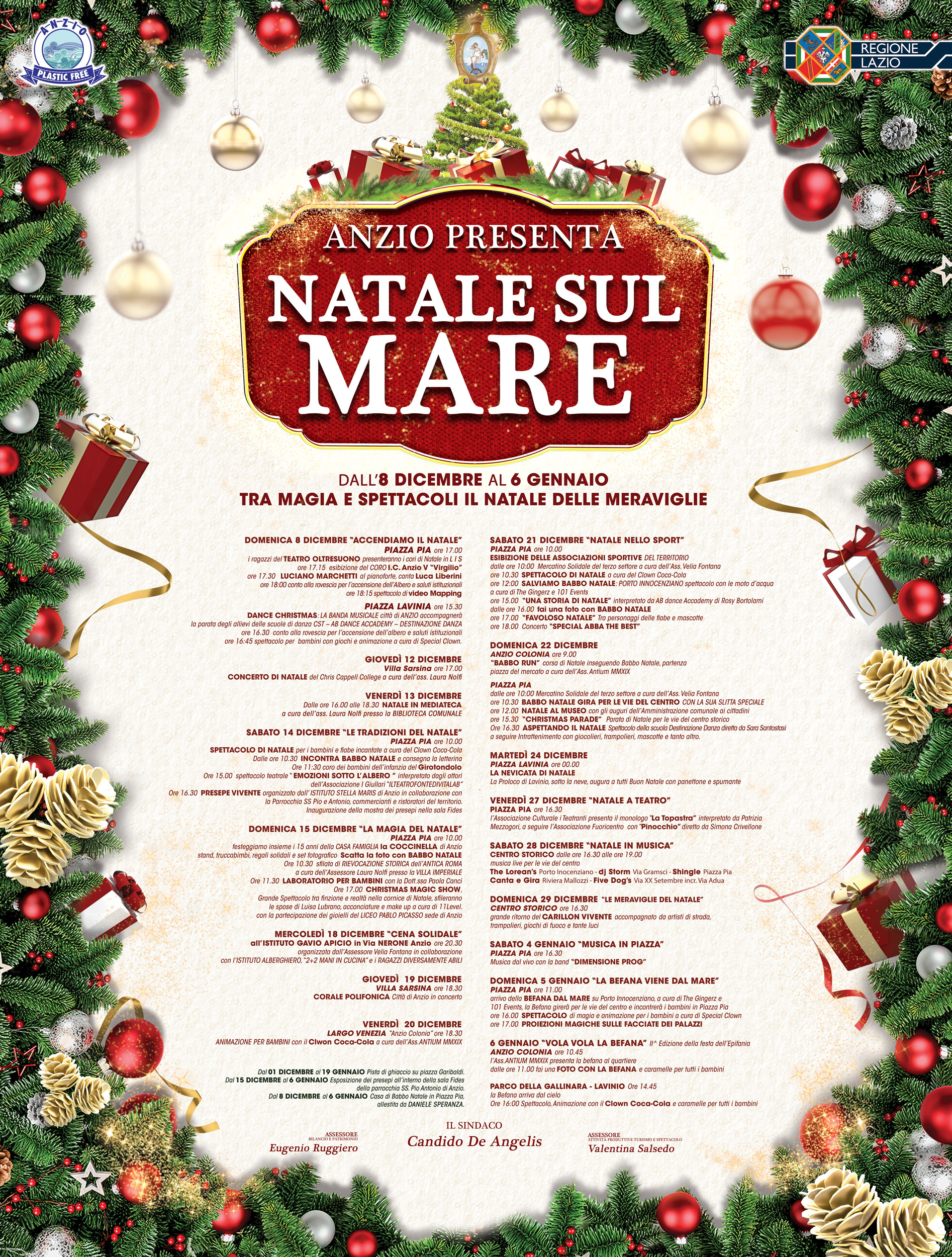 Babbo Natale 8 Dicembre Roma.Anzio Tutti Gli Eventi Di Natale Sul Mare L Eco Del Litorale Notizie Online