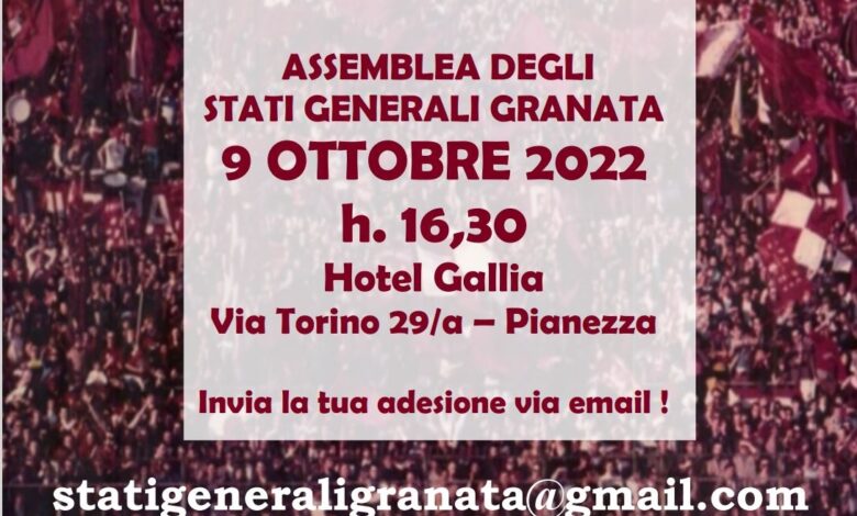 ASSEMBLEA STATI GENERALI GRANATA