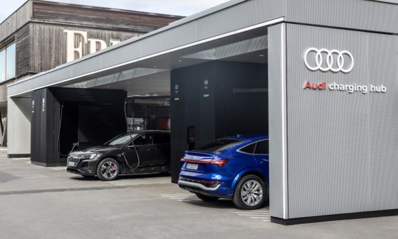Audi charging hub