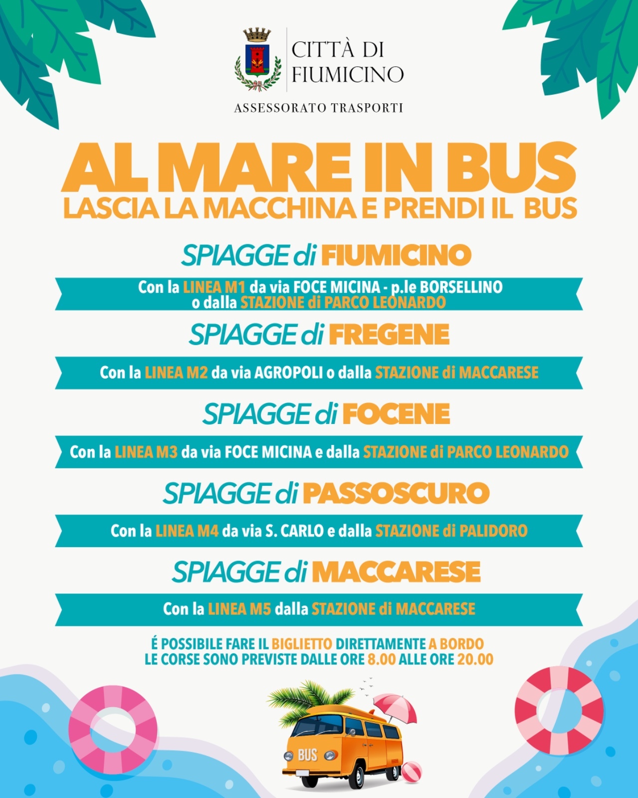 Al mare in bus