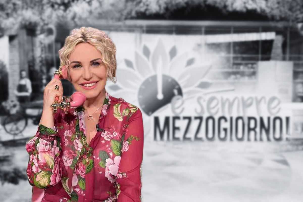 Antonella Clerici. sfondo È sempre mezzogiorno programma televisivo