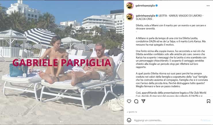 diletta leotta e loris karius al mare