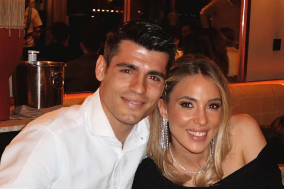 morata e alice campello sorridenti