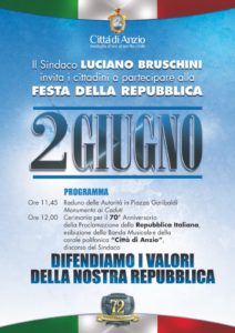 programma festeggiamenti 2 giugno